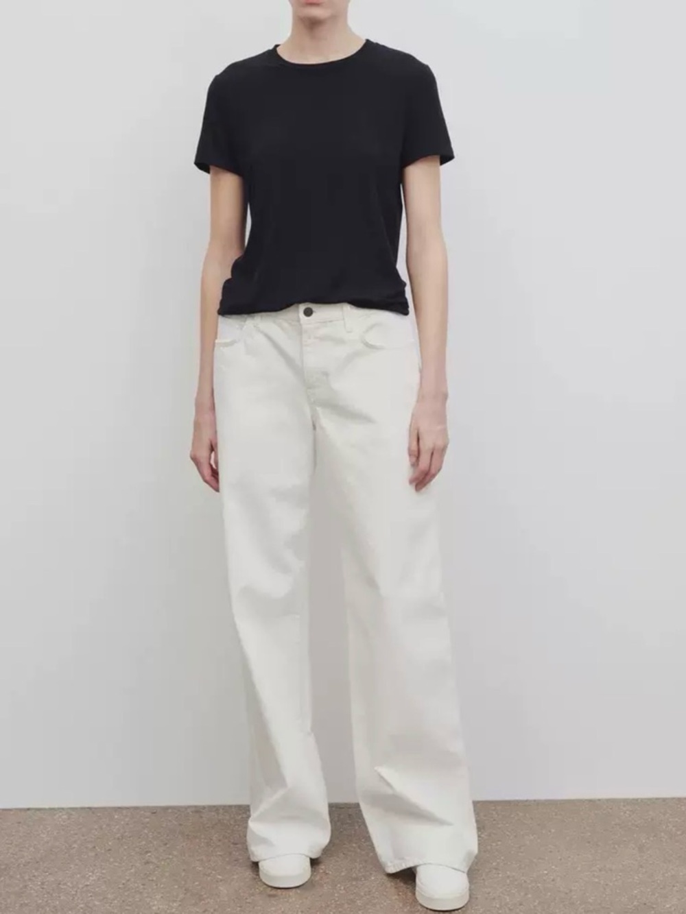 Women's High-Rise Wide Leg Jeans — White
